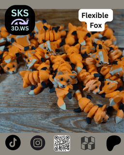 Baby Fox Fidget Articulation Free Model 3d model