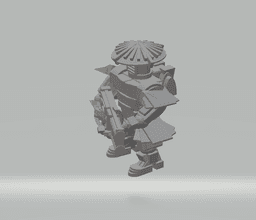 FHW: Battle force Laxiot weaponized basic 2 with hat 3d model