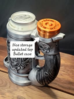 Bullet casing top Update for gunslinger mug 3d model