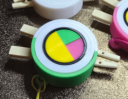 Sushi Roll Keychain mini Puzzle and Fidget! 3d model