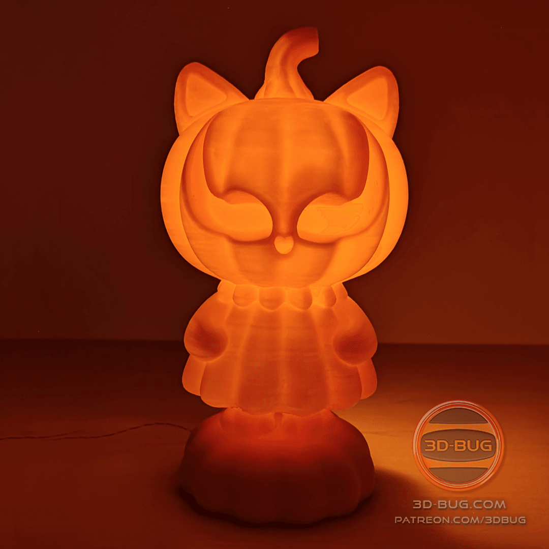 PumpKitty Night Light 3d model