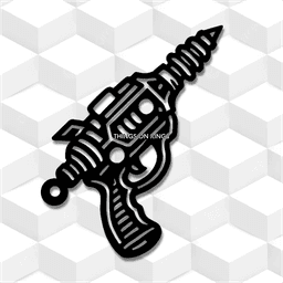 laser gun blaster 3d model