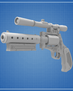 DG-29 Heavy Blaster Pistol - Star Wars 3d model