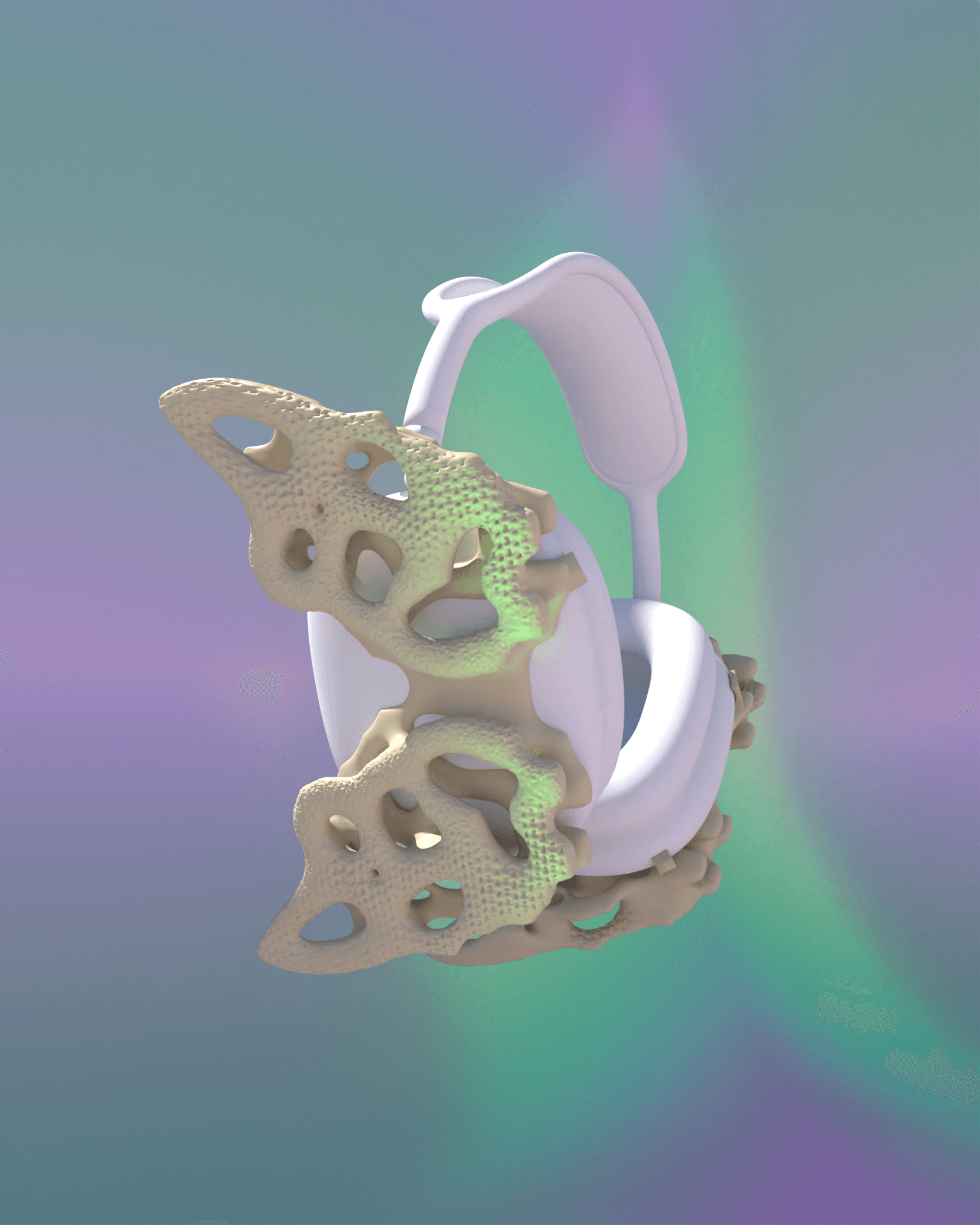 V3 ABSTRACT AIRPODS MAX ACCESSORY 3d model