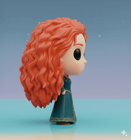 MERIDA PRINCESS KAWAII β COLLECTIBLE 3D FIGURE 3d model