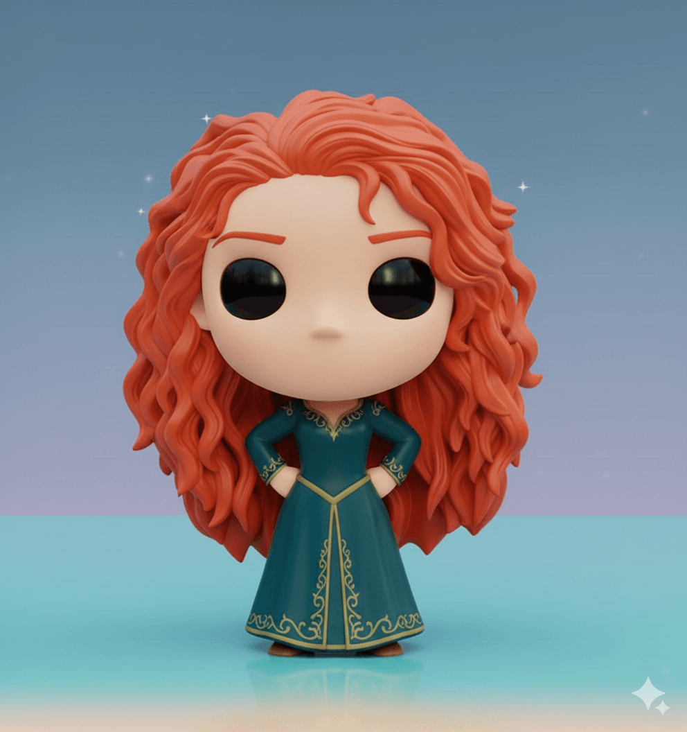 MERIDA PRINCESS KAWAII β COLLECTIBLE 3D FIGURE 3d model