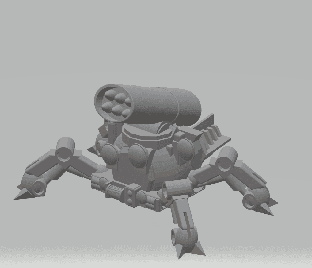 FHW: TiK tAAk Walking torpedo small v1.3 (BoD) 3d model