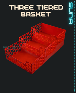 Three Tier Basket 3d model