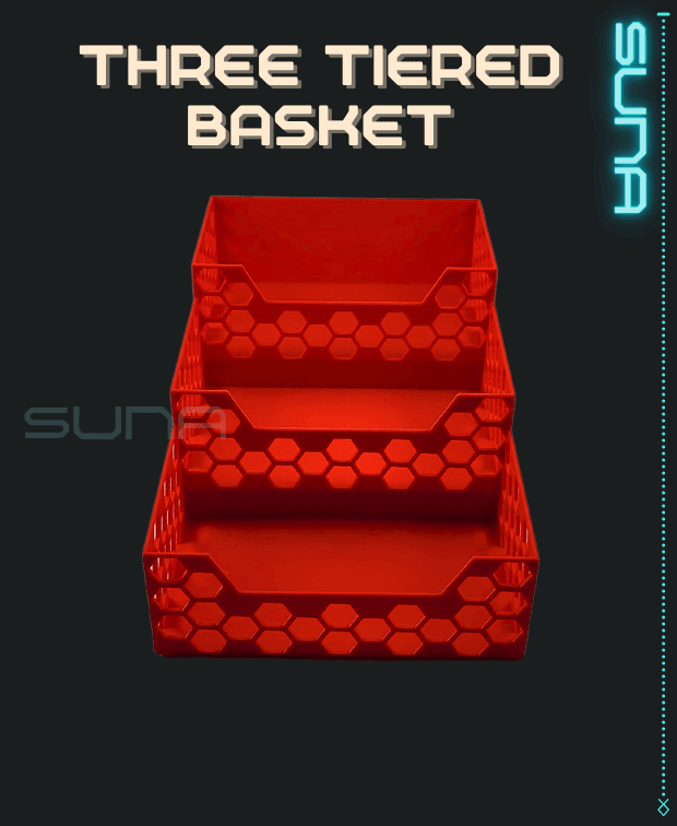 Three Tier Basket 3d model