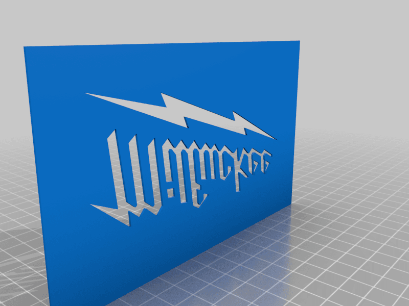 Milwaukee Stencil 3d model