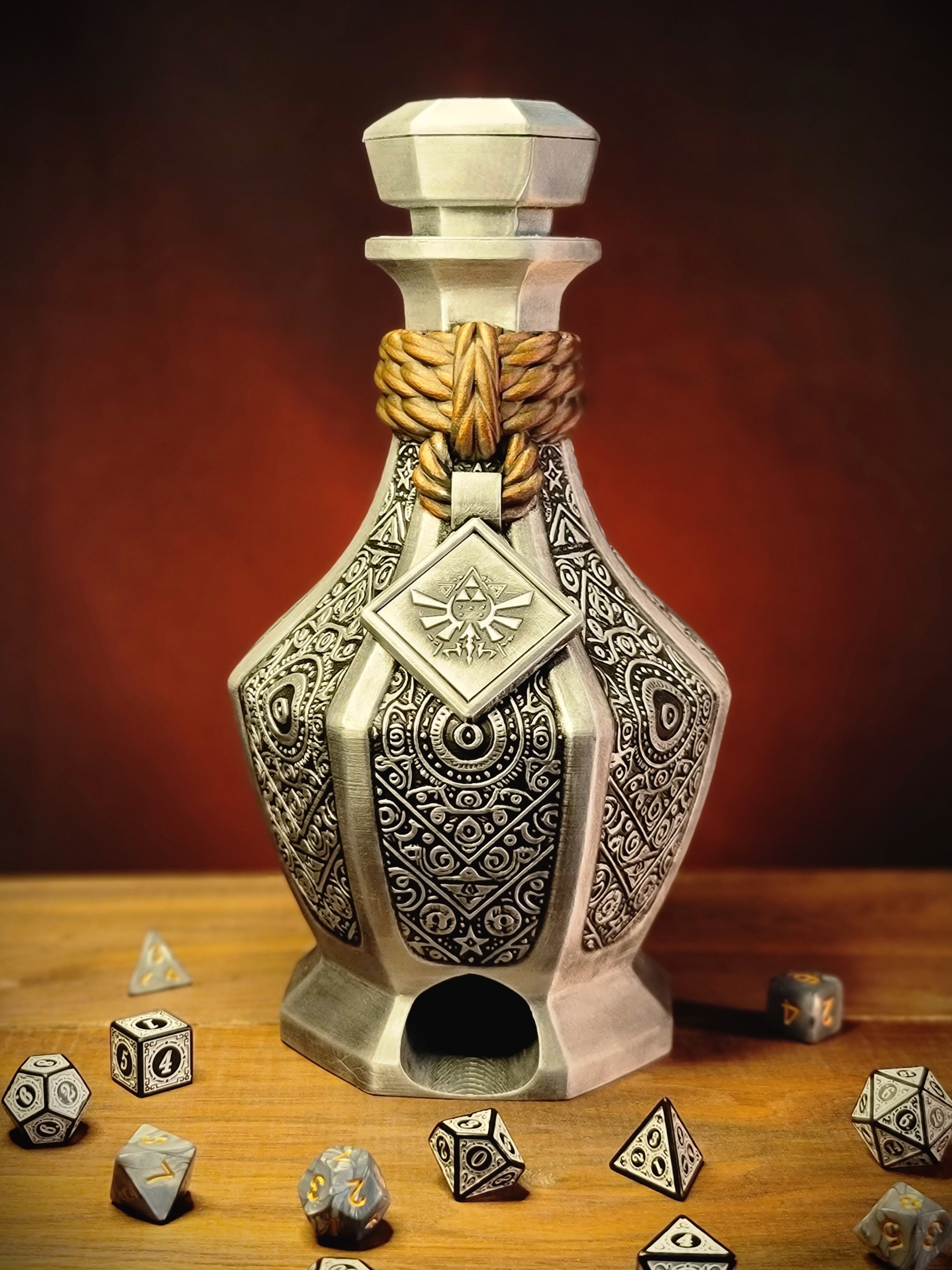 Legendary Potion Bottle Dice Tower With Storage 3d model
