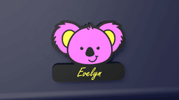 Cute Koala - LED Lightbox 3d model