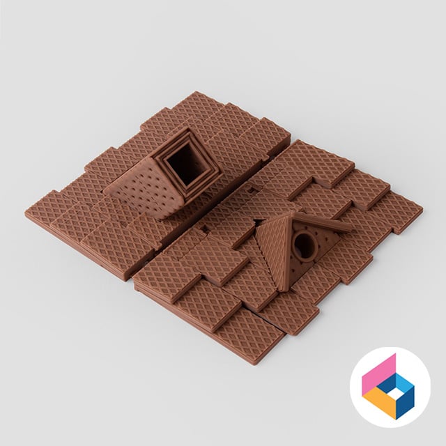 Foldable_Cookie_House 3d model