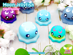 Moon Jellyfish Spinner 3d model
