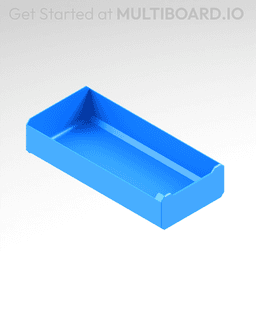 2x1x4 LU - MultiBin Simple Drawer 3d model