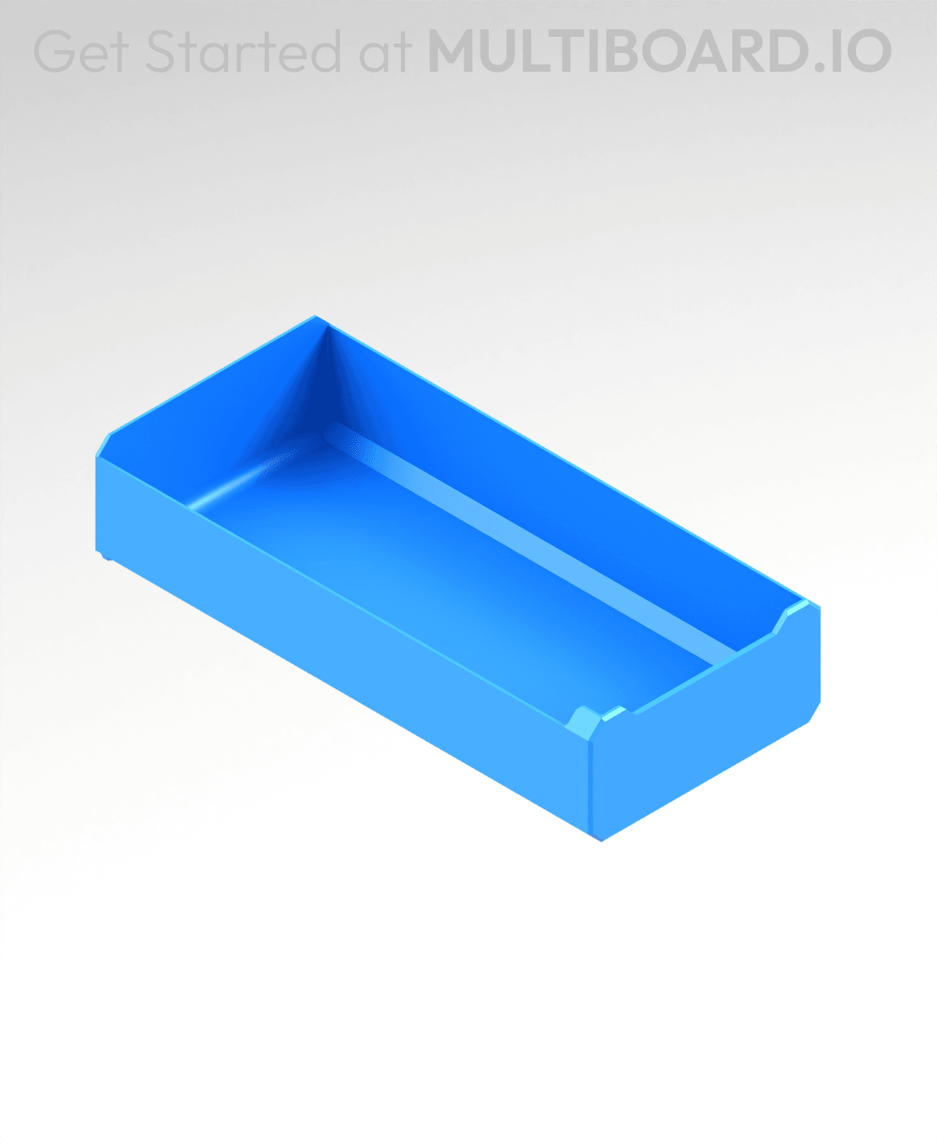 2x1x4 LU - MultiBin Simple Drawer 3d model