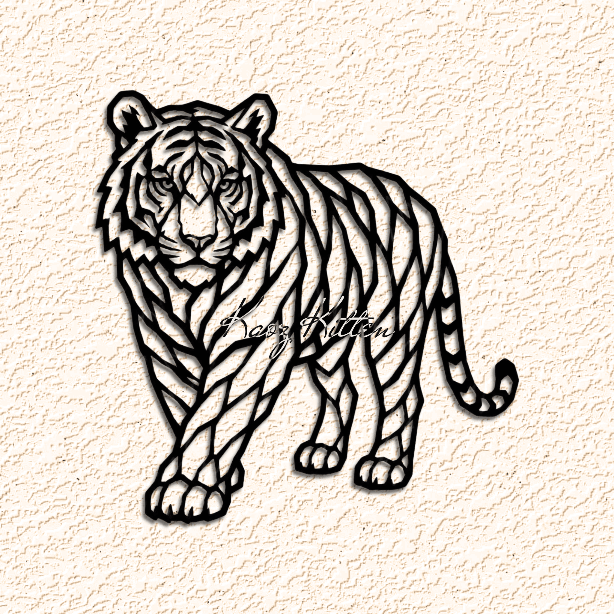 TIGER Wall Art Home Decor 3d model