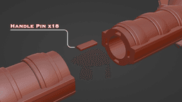 Dwarven Hammer 3D Print File (STL) 3d model