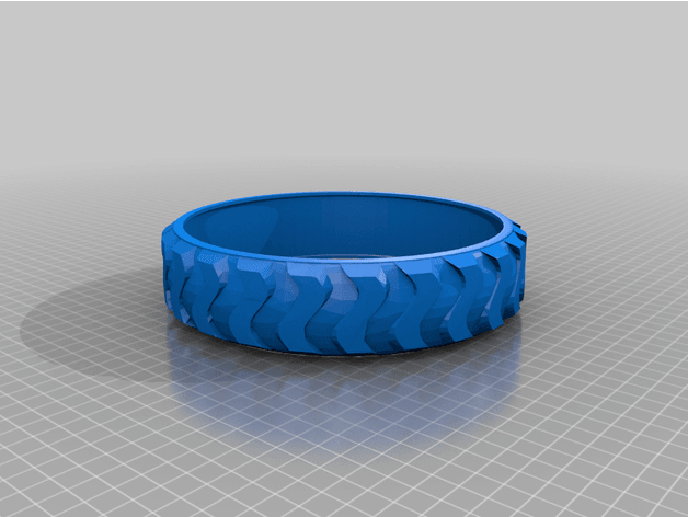 Robotic Flymo wheel grip 3d model