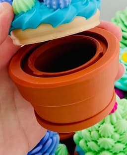 Cupcake Jar Cactus 3 3d model