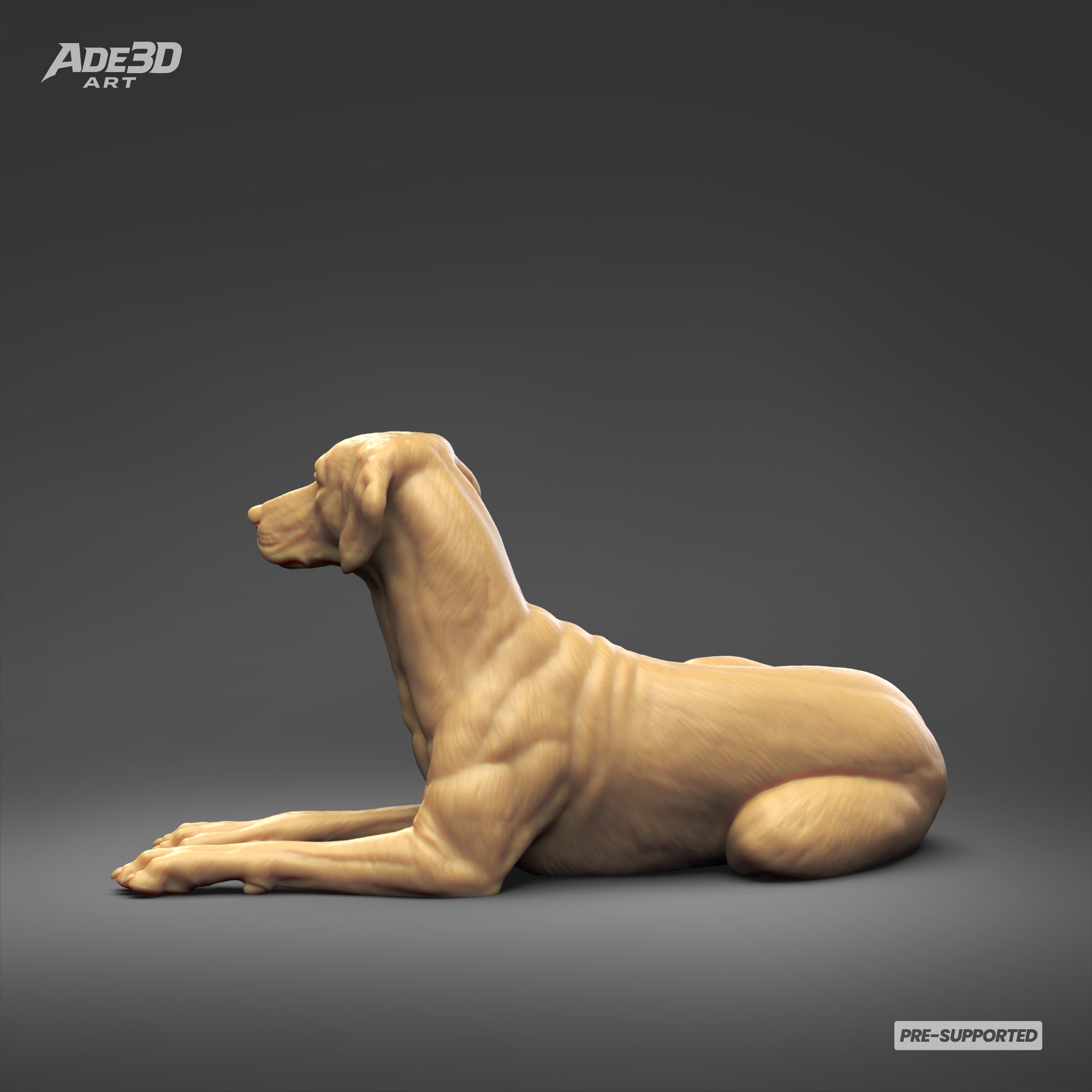 Dalmatian 3D Print Model Pose 07 3d model