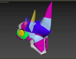 reinhardt helmet cosplay 3d model