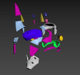 reinhardt helmet cosplay 3d model