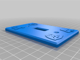 Star wars characters light switch cover. 3d model