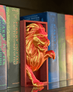 Lion Emerging- Gryffindor Inspired Book Nook 3d model