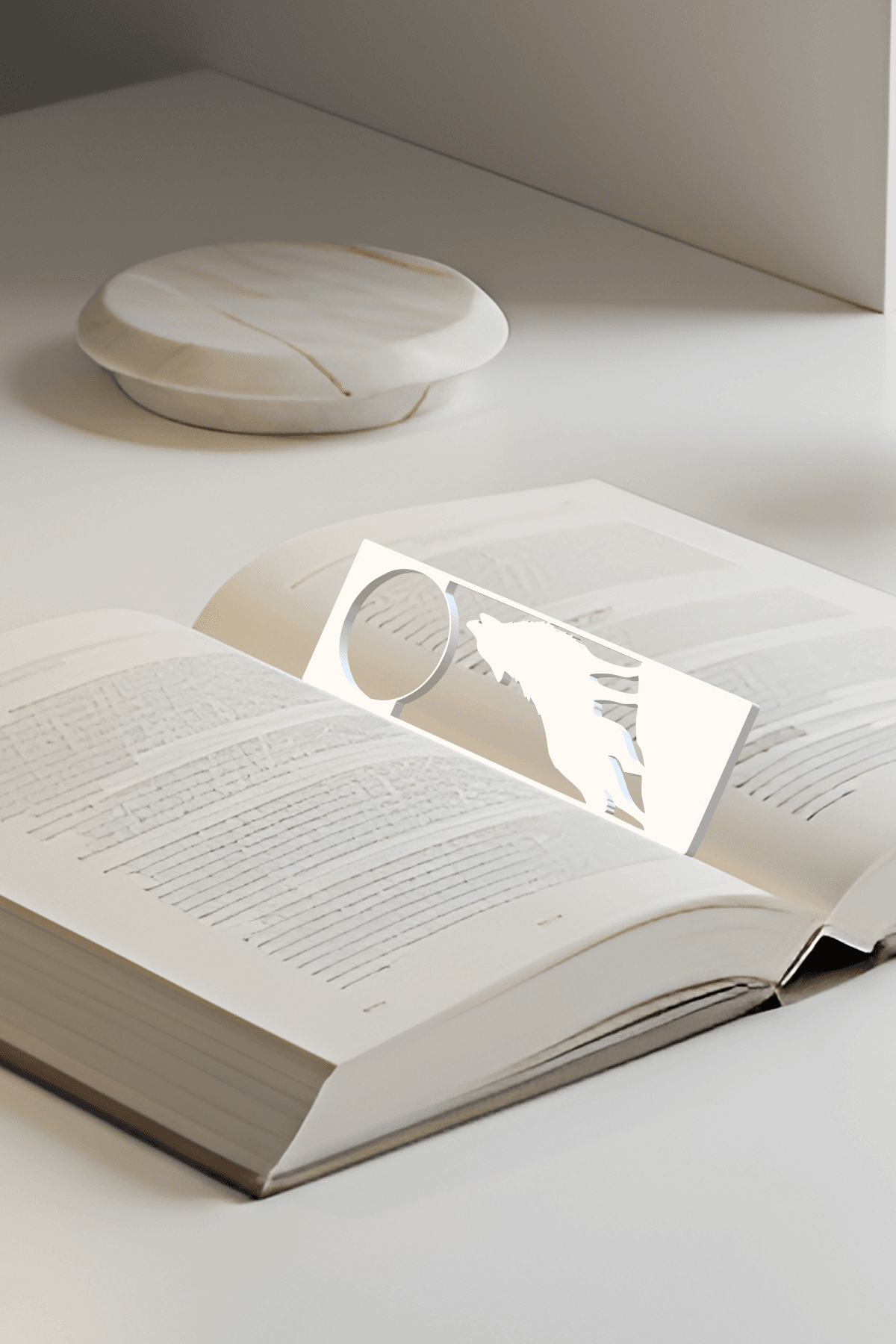Wolf Bookmark, Gift Idea 3d model