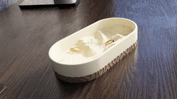 Topographic Jewelry Tray 3d model