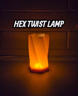 Hex Twist Lamp 3d model