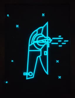 Star Wars Neon Line Art - Slave 1 3d model