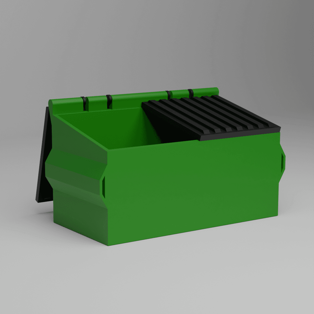 Mini Dumpster (Fully 3D Printed Version) 3d model
