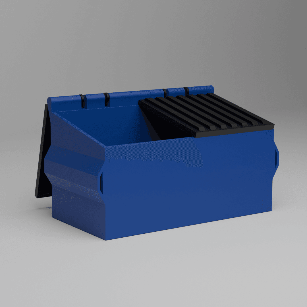 Mini Dumpster (Fully 3D Printed Version) 3d model