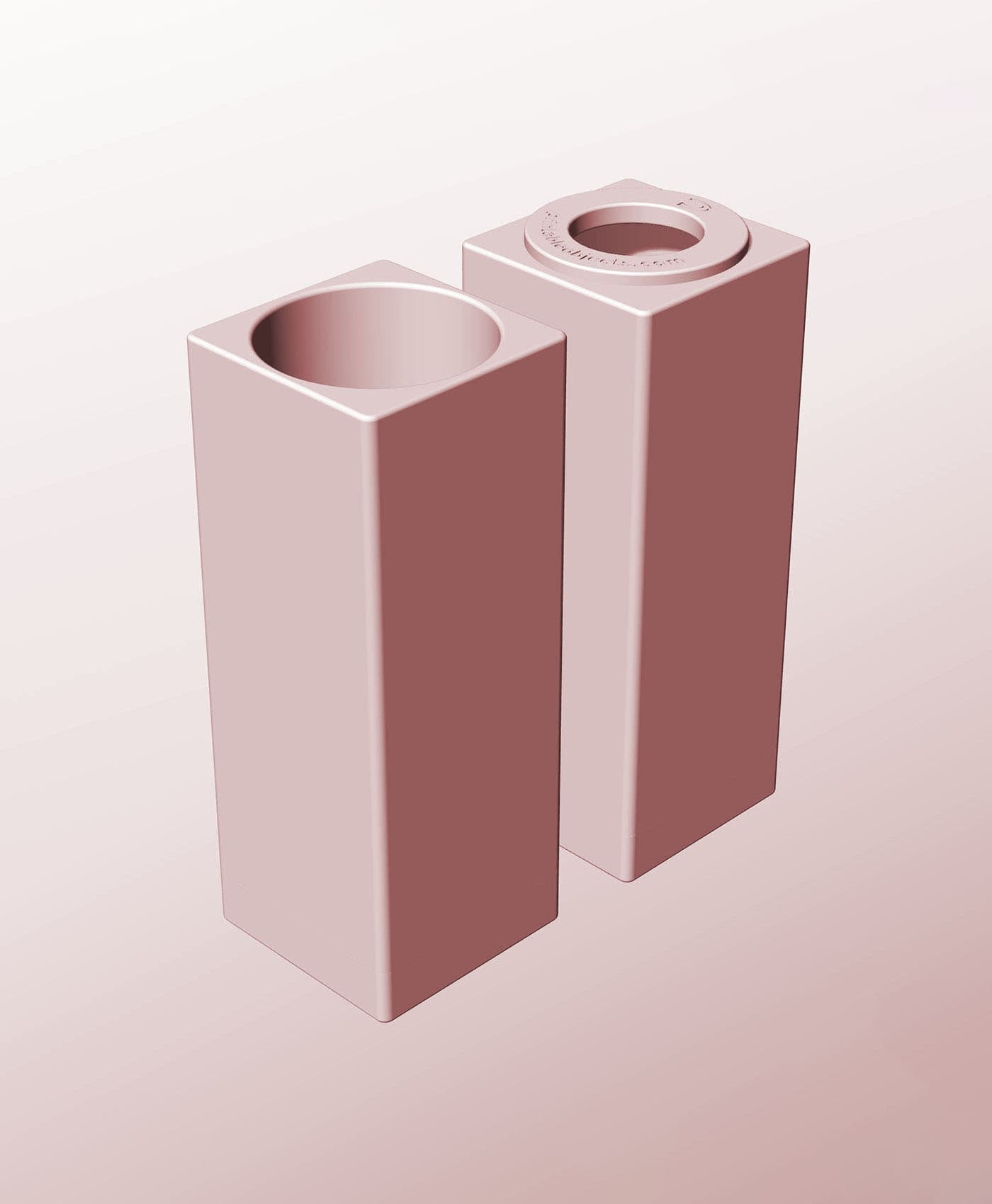 CS68-200-P Modular Stacking pierced container for home decor 3d model