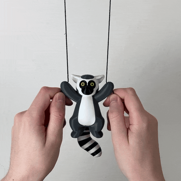 Climbing Lemur Toy 3d model