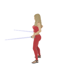 Kim the Sexy Space Knight V2 3d model