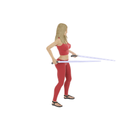 Kim the Sexy Space Knight V2 3d model