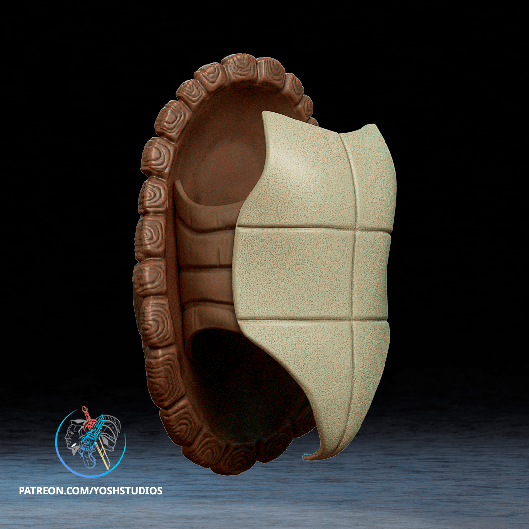Ninja Turtle Shell 3D Printer STL File 3d model