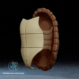 Ninja Turtle Shell 3D Printer STL File 3d model