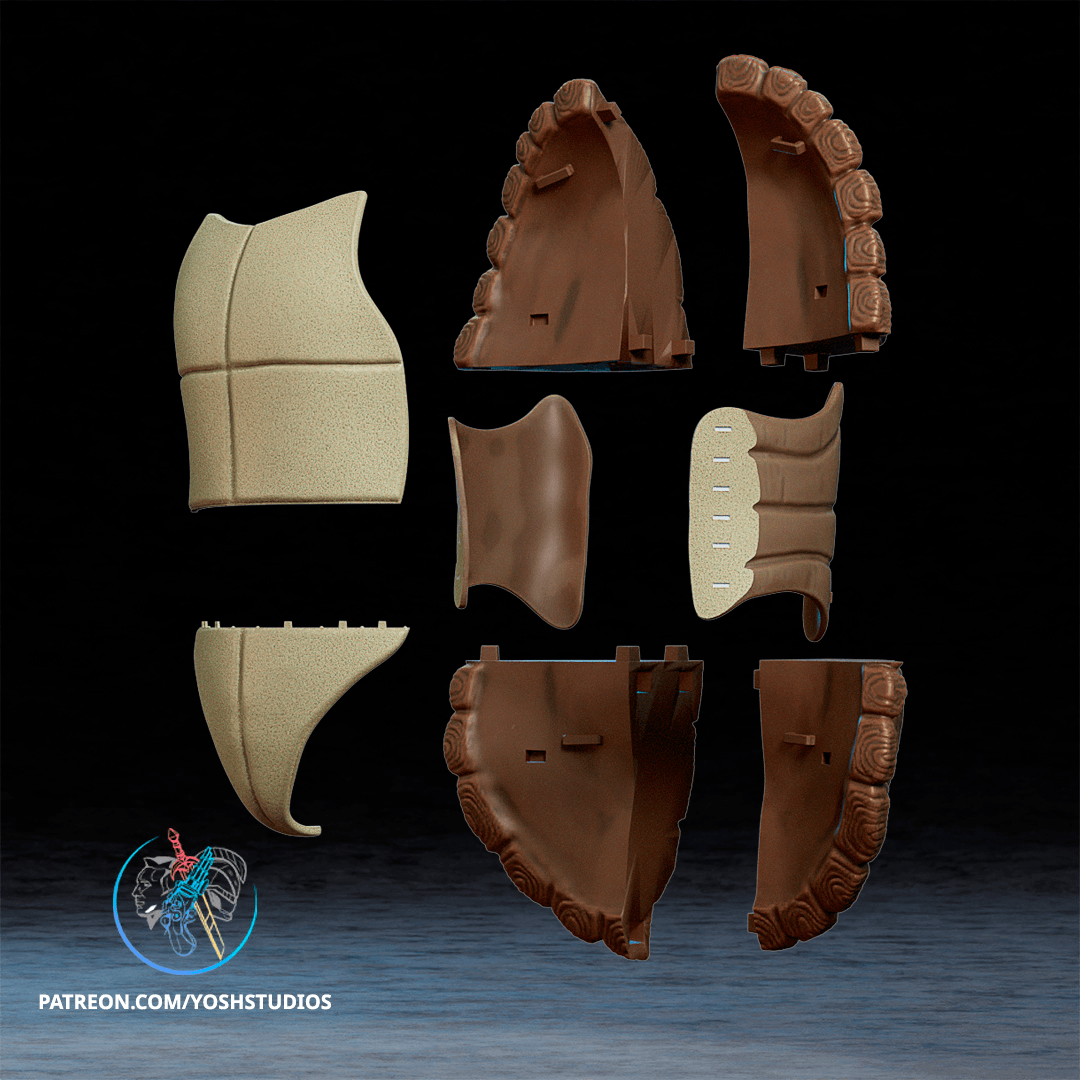 Ninja Turtle Shell 3D Printer STL File 3d model