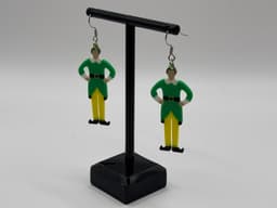 Buddy the Elf Earrings 3d model