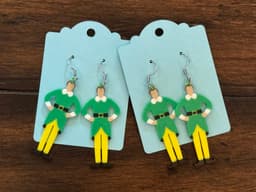 Buddy the Elf Earrings 3d model