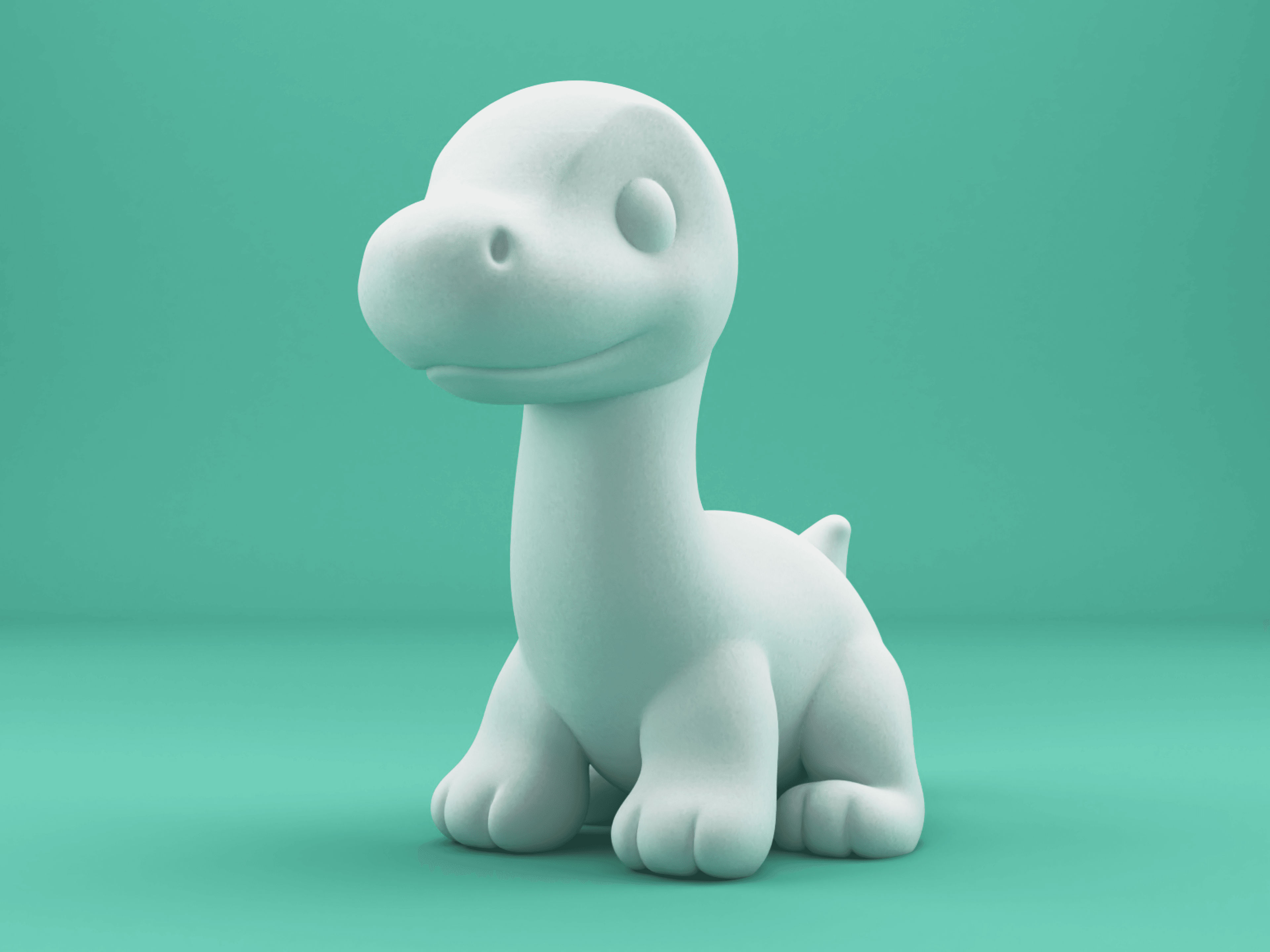 Cute Dinosaur Pack 3d model