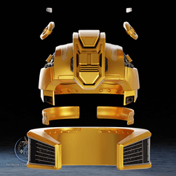 BumbleBee One Helmet 3D Printer STL File 3d model