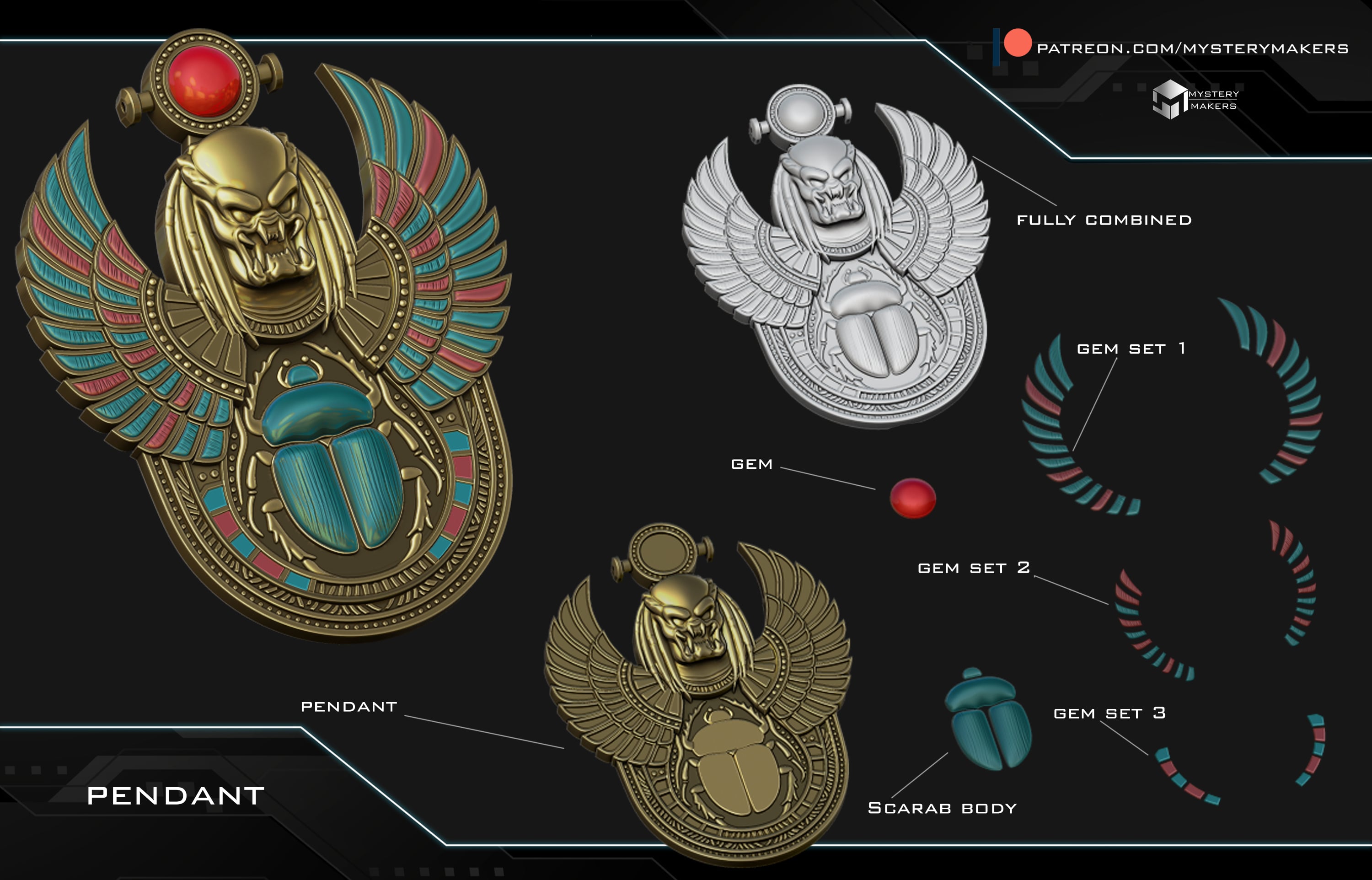 Predator Egypt Guard 3d model