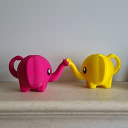 Elephant watering can 3d model