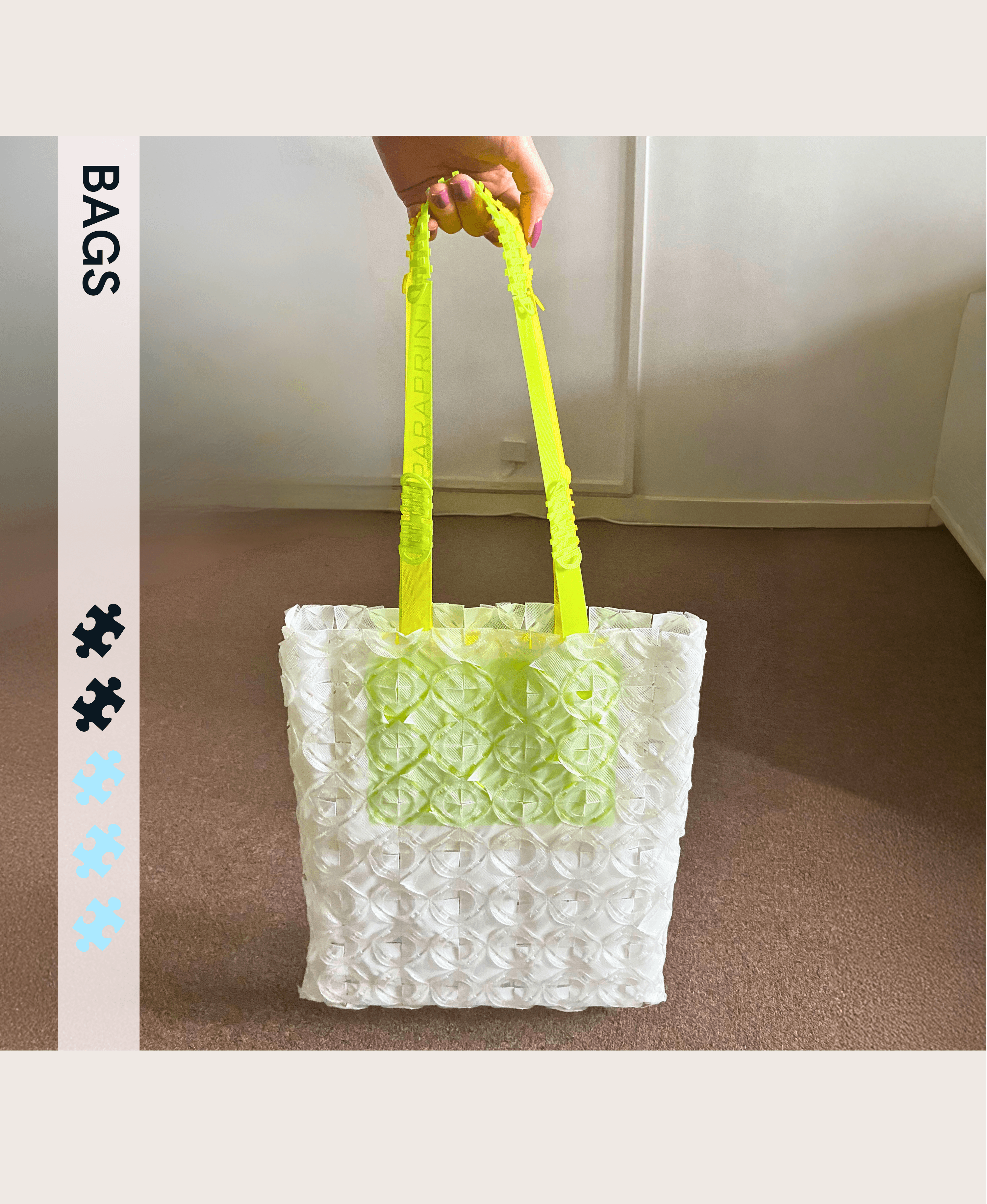 Modular Tote Bag (with Pockets!) 3d model