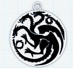 GAME OF THRONES KEYCHAIN 3d model